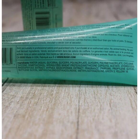 Rusk Styling Gel Deepshine Sea Kelp Shining Gel 4oz Concentrated Support 2PC NEW - Picture 7 of 7